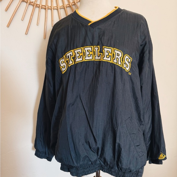 Steelers Black and Yellow Pullover Jacket - Picture 1 of 8